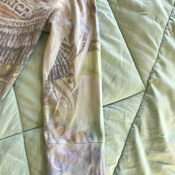 Women Eagle Graphic 3/4 Short Sleeve Short Medium- New - Picture 3 of 3